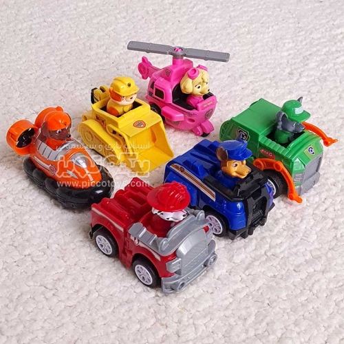 فیگور6 عددی سگهای نگهبان پاوپاترول paw patrol با ماشین  مدل M99A