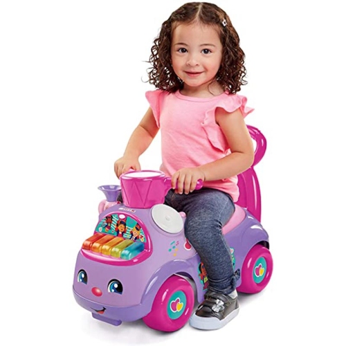 واکر و ماشین پایی کودک fisher price رنگ صورتی مدل 64799