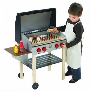 باربی کیو چوبی کودک Gourmet Grill with food hape 3127