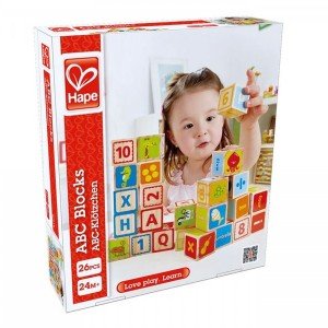 بلوک چوبی کودک ABC blocks hape 0419