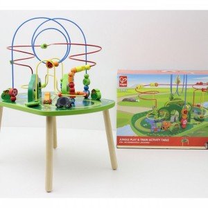 میز بازی کودک JUNGLE PLAY & TRAIN ACTIVITY TABLE hape 3801