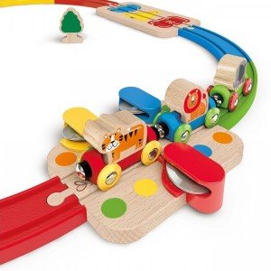 ریل قطار کودک Rainbow Route Railway hape 3816