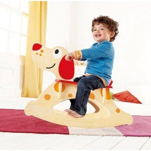 rock a long puppy ride on hape 0103