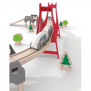 ست راه آهن دو لوپ  Double Loop Railway Set hape کد 3712