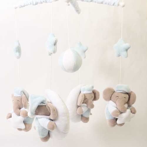 آویز بالای تخت مدل فیل رنگ آبی کد AF100186C