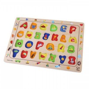 حروف انگلیسی چوبی کودک ABC maching puzzle hape 1501