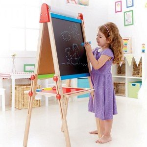 تخته چوبی دو طرفه کودک all -in-1 easel كد 1010