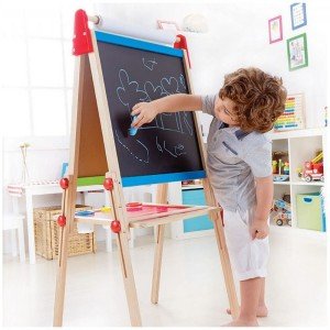 تخته چوبی دو طرفه کودک all -in-1 easel كد 1010