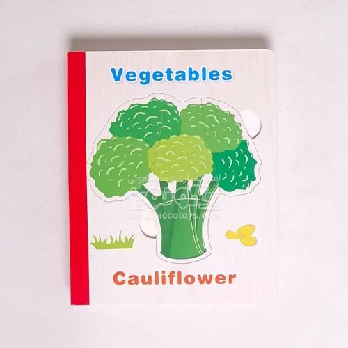 پازل کتابی چوبی مدل سبزیجات کد XLE-800