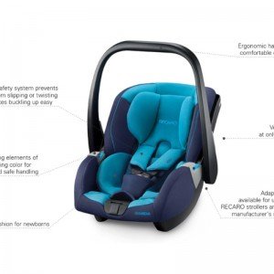 کریر نوزاد recaro مدل privia رنگ saphir