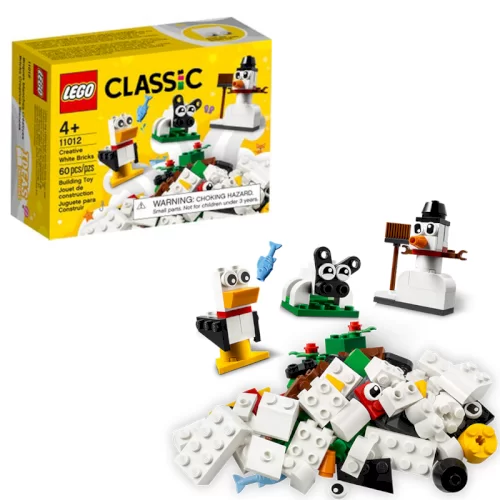 لگو کلاسیک 60 قطعه مدل Classic Creative White Bricks کد 11012