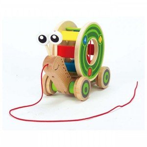 حلزون چوبی کودک Walk-a-long Snail hape 0349