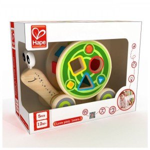 حلزون چوبی کودک Walk-a-long Snail hape 0349