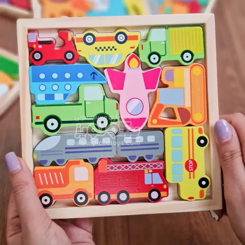 کاتامینو پازل چوبی طرح وسایل حمل و نقل کد P/ZX0489/HN