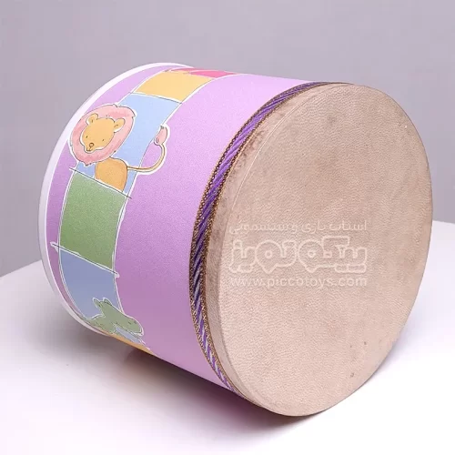 طبلک آموزشی کودک بنفش  طرح حیوانات جنگل کد 4264874