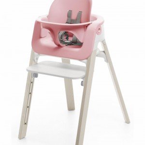 ست کامل صندلی و صندلی غذای stokke steps pink