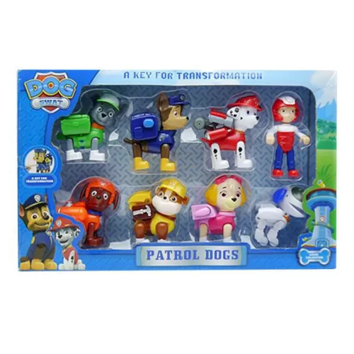 فیگور8 عددی سگهای نگهبان پاوپاترول paw patrol تبدیل شونده  مدل 9950
