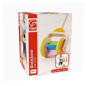 واکر چوبی کودک مدل رنگین کمان rainbow hape 0344