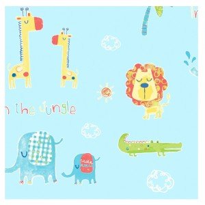 کاغذ دیواری انگلیسی اتاق کودک - تاینی تاتز  G45146 tiny tots