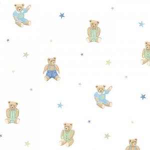 کاغذ دیواری انگلیسی اتاق کودک - تاینی تاتز  G45159 tiny tots