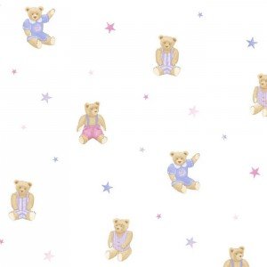 کاغذ دیواری انگلیسی اتاق کودک - تاینی تاتز  G45160 tiny tots