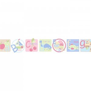 بوردر کاغذ دیواری اتاق کودک - tiny tots 90112