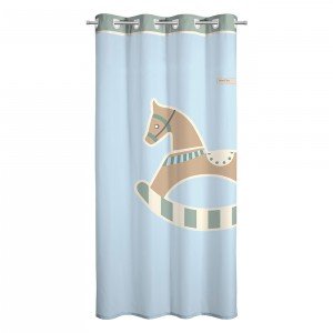 پرده اتاق کودک saint clair راکر اسبی کرم آبی کد 115035