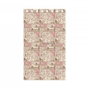 پرده اتاق کودک saint clair طرح خانه صورتی کد 117030