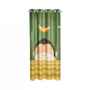 پرده اتاق کودک saint clair طرح موز و میمون کد 115051