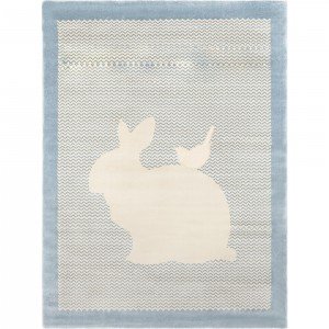 فرش اتاق کودک saint clair طرح خرگوش آبی کد 90115034