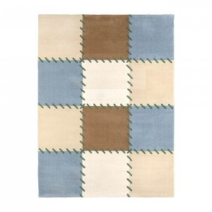 فرش اتاق کودک saint clair طرح چهارخانه ( چهل تکه ) آبی کد 90115030