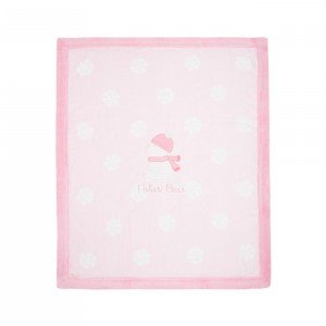 پتو دورپیچ صورتی طرح برف mayoral کد 054-19699