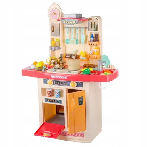 آشپزخانه کودک بزرگ رنگ صورتی کد 998B