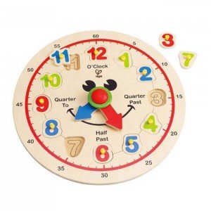 ساعت چوبی کودک happy hour clock hape 1600