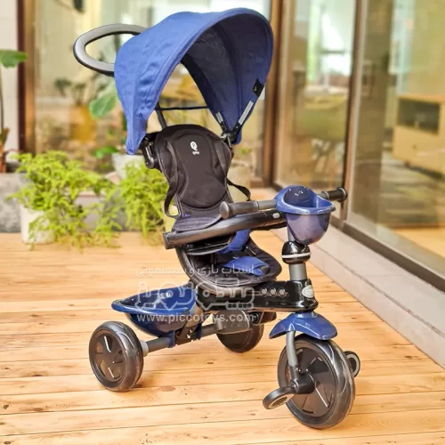 سه چرخه کودک پلی کیدز مدل کوزی رنگ سورمه ای Play Kids COSY Blue کد 246094