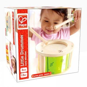 طبل چوبی کودک little drummer hape 0303