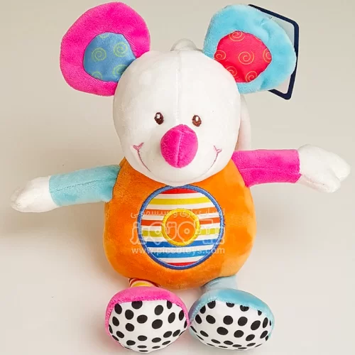 عروسک پولیشی موزیکال جغجغه ای طرح  موش کد AF100222