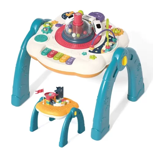 میز بازی کودک دو طرفه رنگ آبی کد 8009