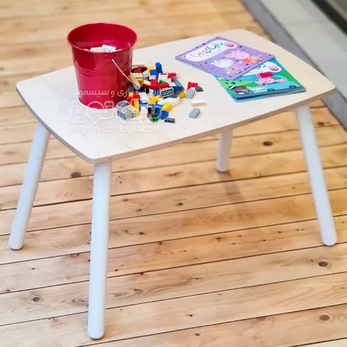 میز چوبی کودک پایه سفید کد 4280834