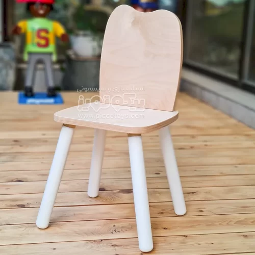 صندلی چوبی کودک پایه سفید کد 4280840