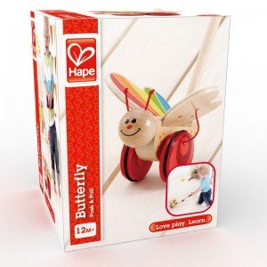 واکر چوبی کودک مدل پروانه butterfly hape 0340