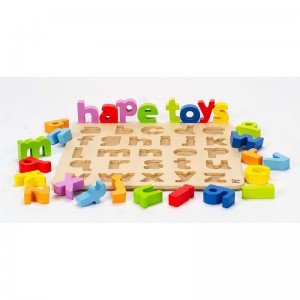 پازل حروف انگلیسی چوبی lowercase puzzle hape 1503