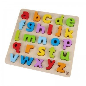 پازل حروف انگلیسی چوبی lowercase puzzle hape 1503