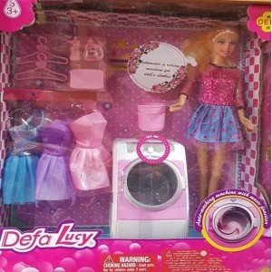 عروسک دفا با ماشین لباسشوئی کد 8323