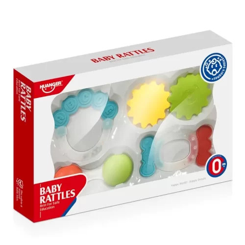 ست جغجغه و دندانگیر 4 عددی هانگر Huanger  کد HE0152