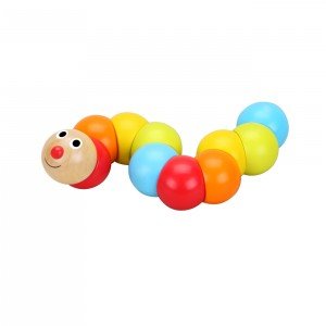 اسباب بازی چوبی طرح هزارپا رنگی Classic World مدل Caterpillar 3505