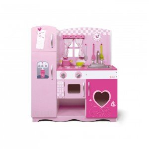 آشپزخانه چوبی Classic World مدل 4119 Pink Kitchen