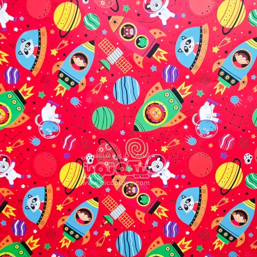 کاغذ کادو یک رو طرح  سفینه کد P/656/A