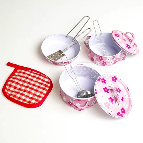 ست قابلمه اسباب بازی گلدار مدل 988A12