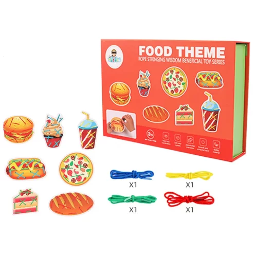 اسباب بازی دوخت چوبی طرح غذا کد MGZ0872